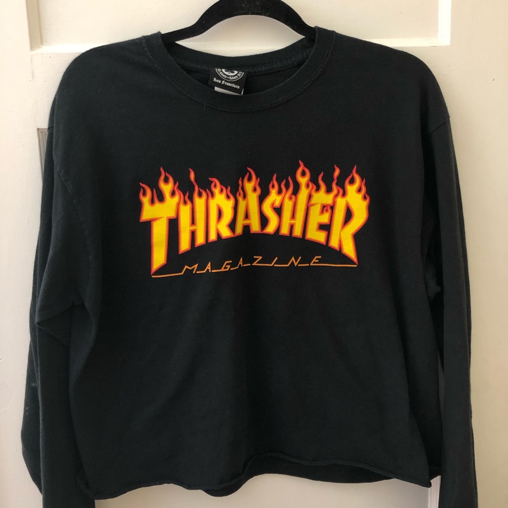 Cropped Thrasher Long Slevee